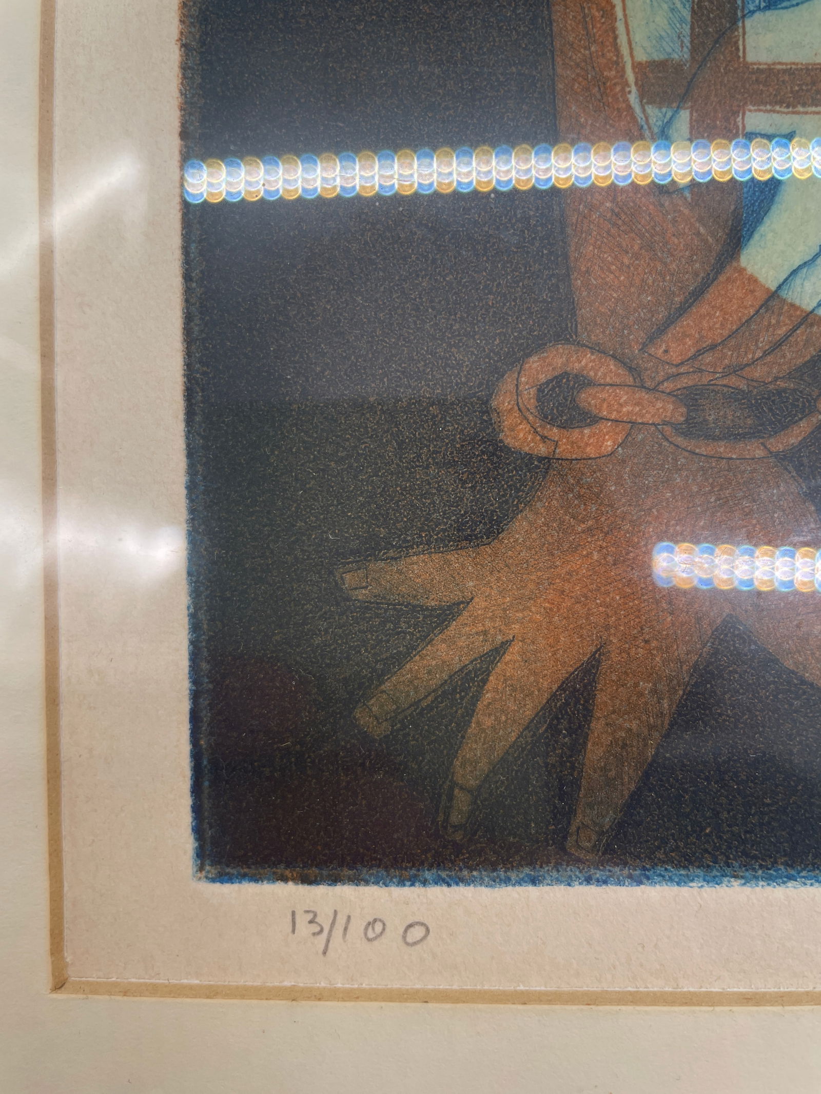 SIGNED AMRAM EBGI 13 /100 RABBI SCHOLARS JUDAICA ART PRINT - 4