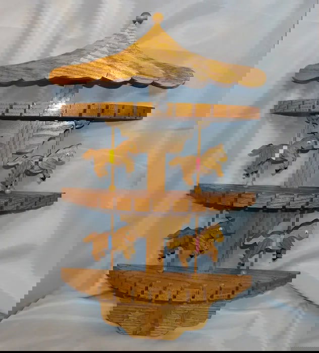 Oak Collector Spoon Fork Utensil Holder - 2