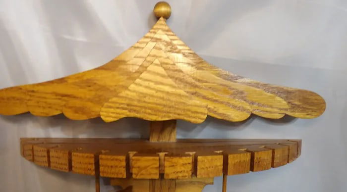 Oak Collector Spoon Fork Utensil Holder - 3