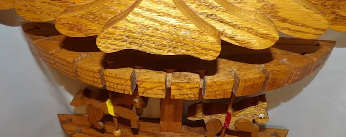 Oak Collector Spoon Fork Utensil Holder - 7