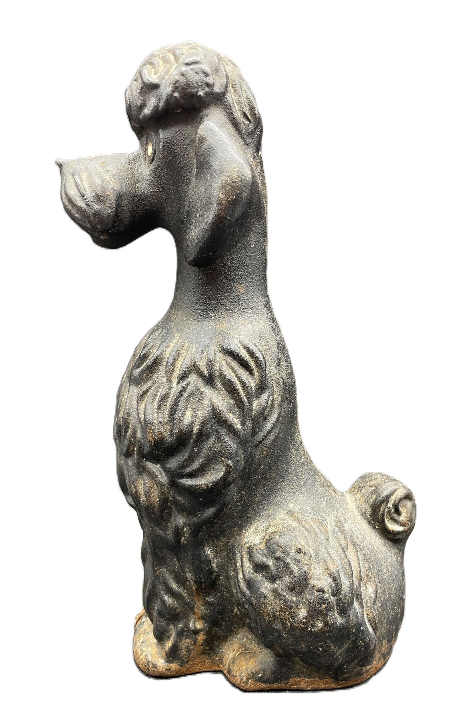 C.1950'S CAST IRON POODLE COIN BANK - 2