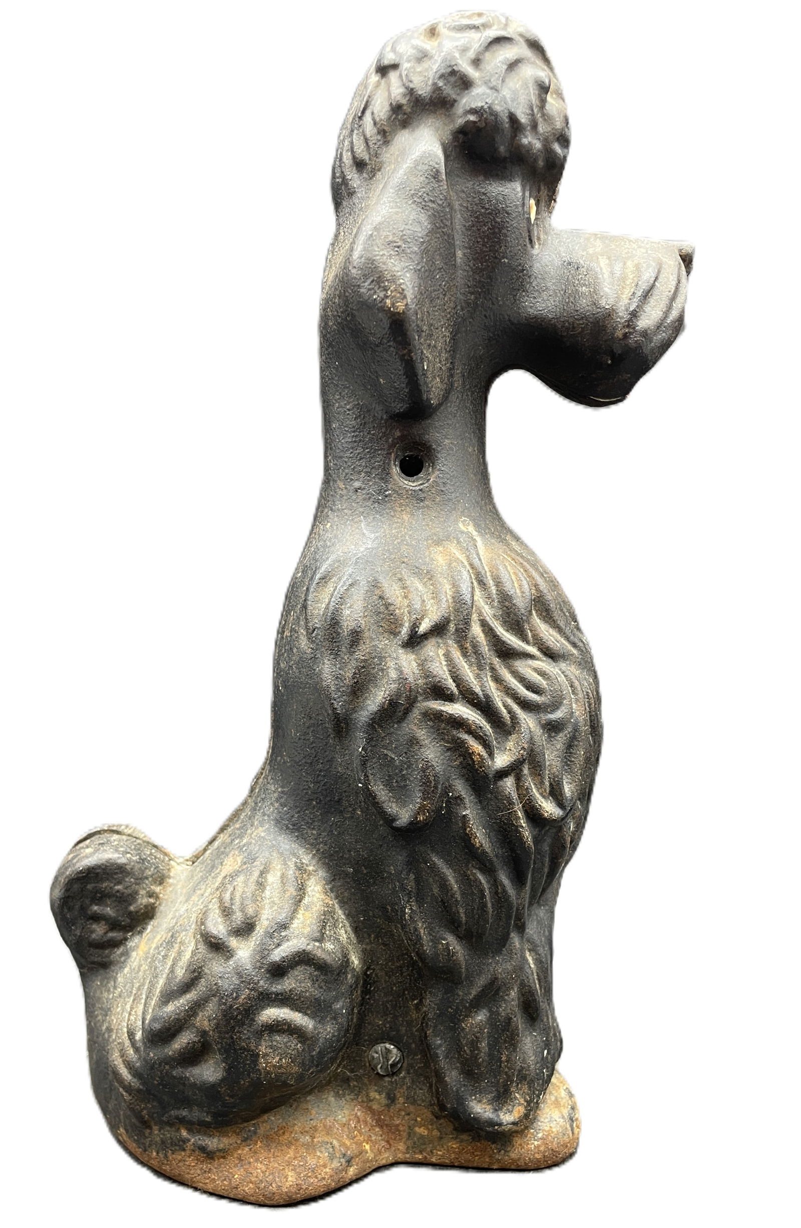 C.1950'S CAST IRON POODLE COIN BANK - 4