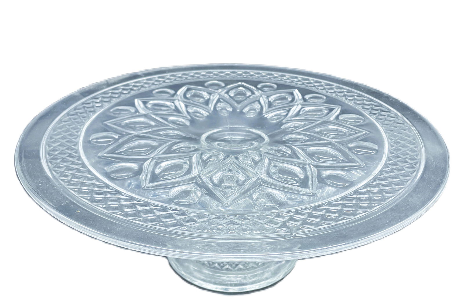 Vintage Imperial Glass Ohio Cape Cod Footed Pedestal Cake Plate (1 of 5)