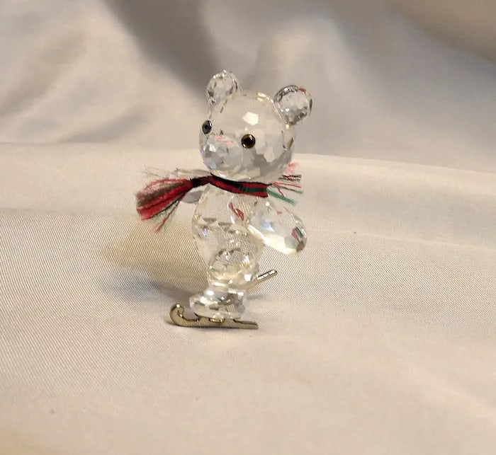 Swarovski Silver Crystal Kris Bear on Skates - 2