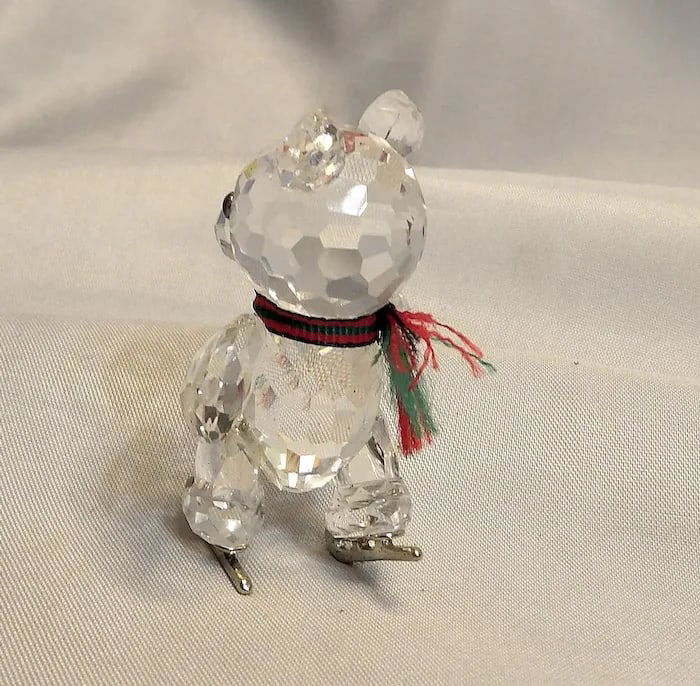 Swarovski Silver Crystal Kris Bear on Skates - 3