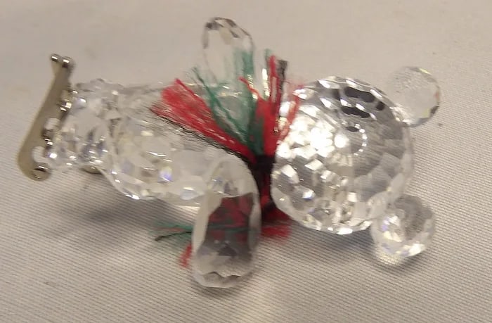 Swarovski Silver Crystal Kris Bear on Skates - 6