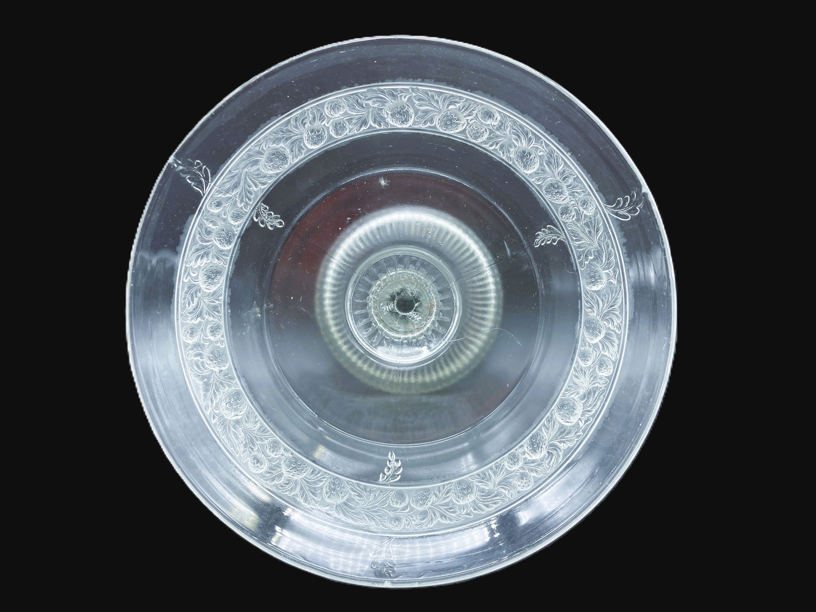 ANTIQUE GLASS COVERED COMPOTE LOVE BIRDS -C. 1870 - 6