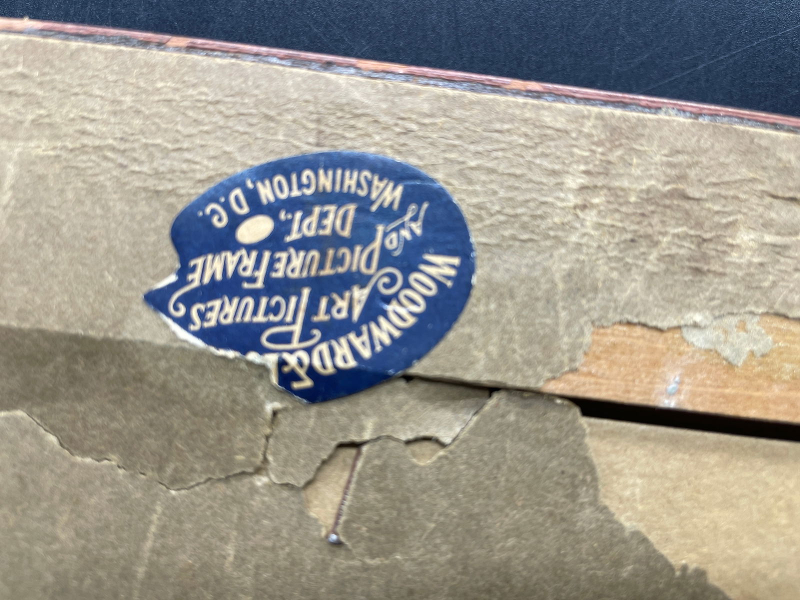 Miniature Primitive Mountain Landscape Painting Signed - 5