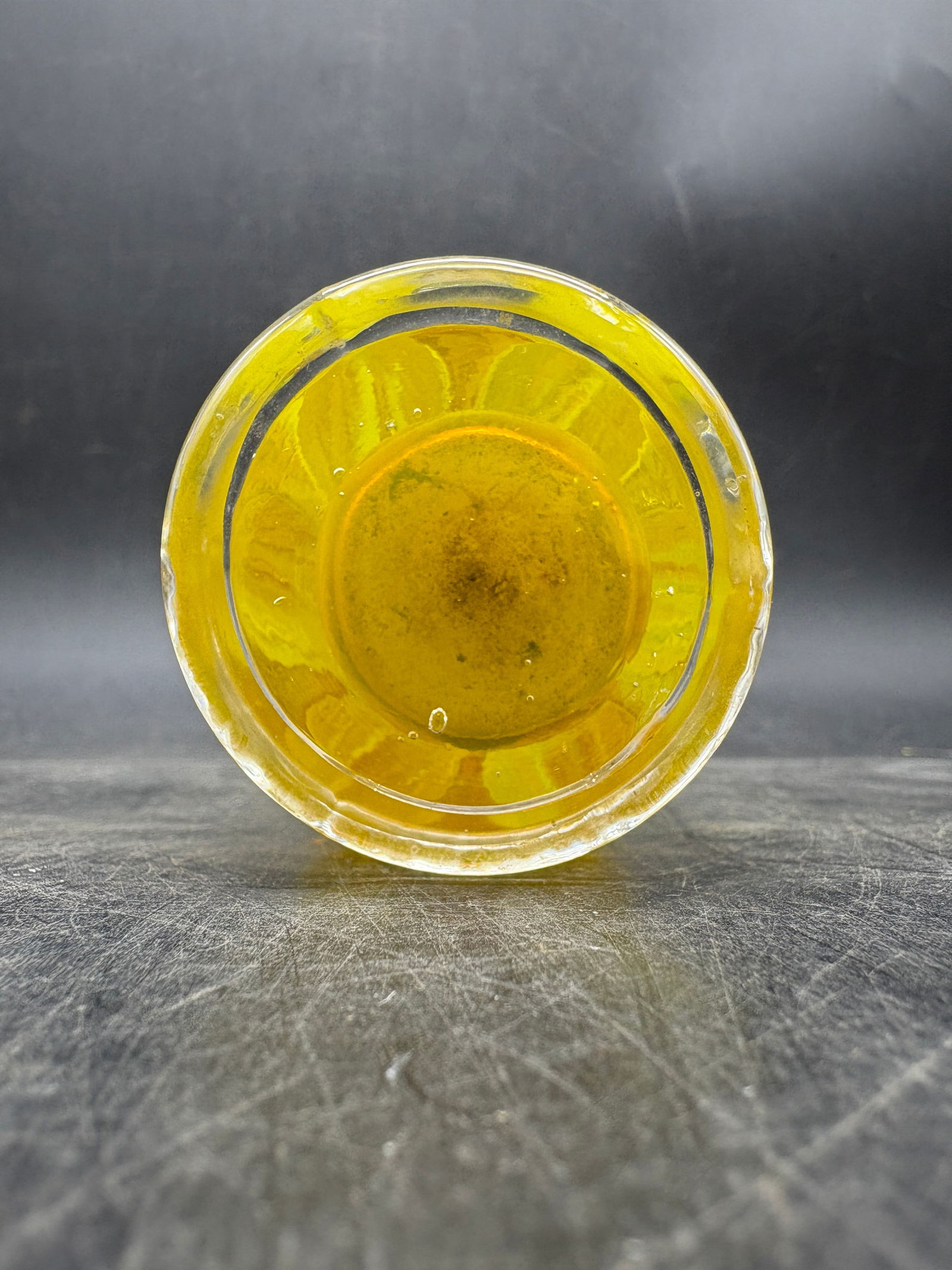 Vintage Yellow Murano Handblown Glass Flower Bud Vase Twisted Stem Petal Mouth - 6