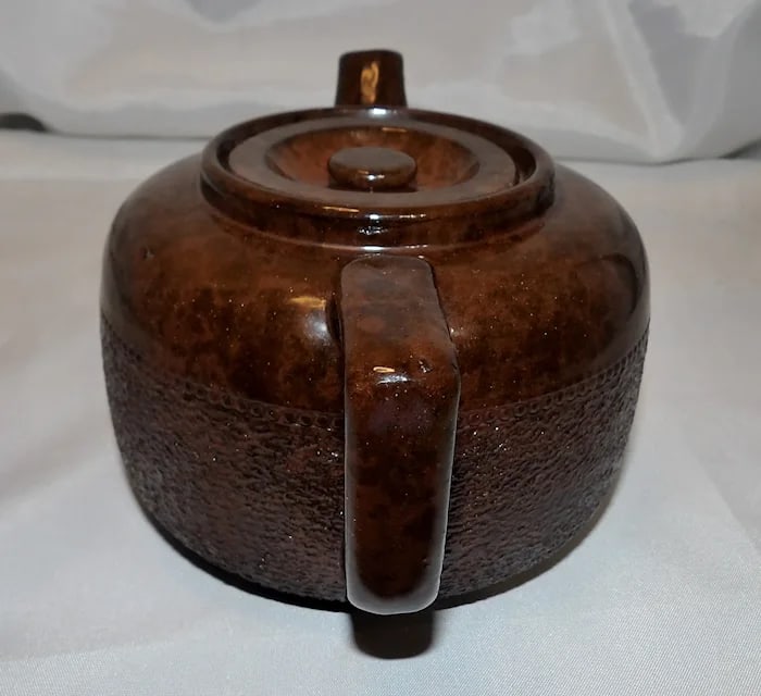 Sadler Brown Teapot England Textured Bottom - 4