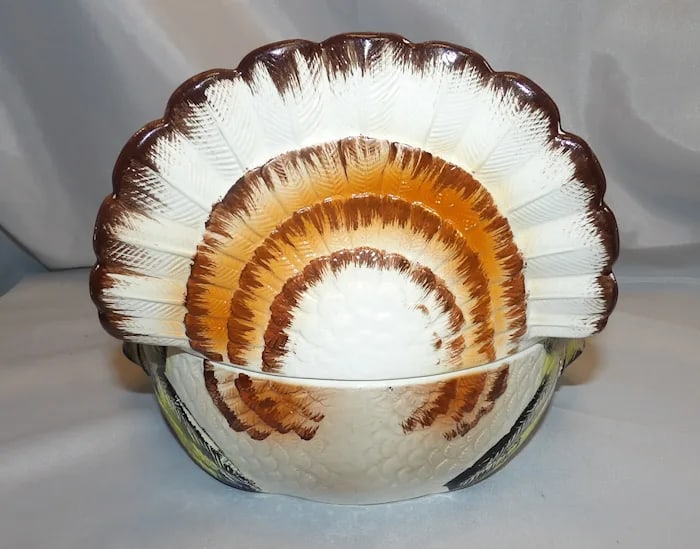 Vintage LARGE Lidded Ceramic Jar - 3