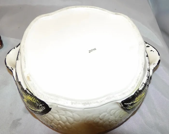 Vintage LARGE Lidded Ceramic Jar - 6