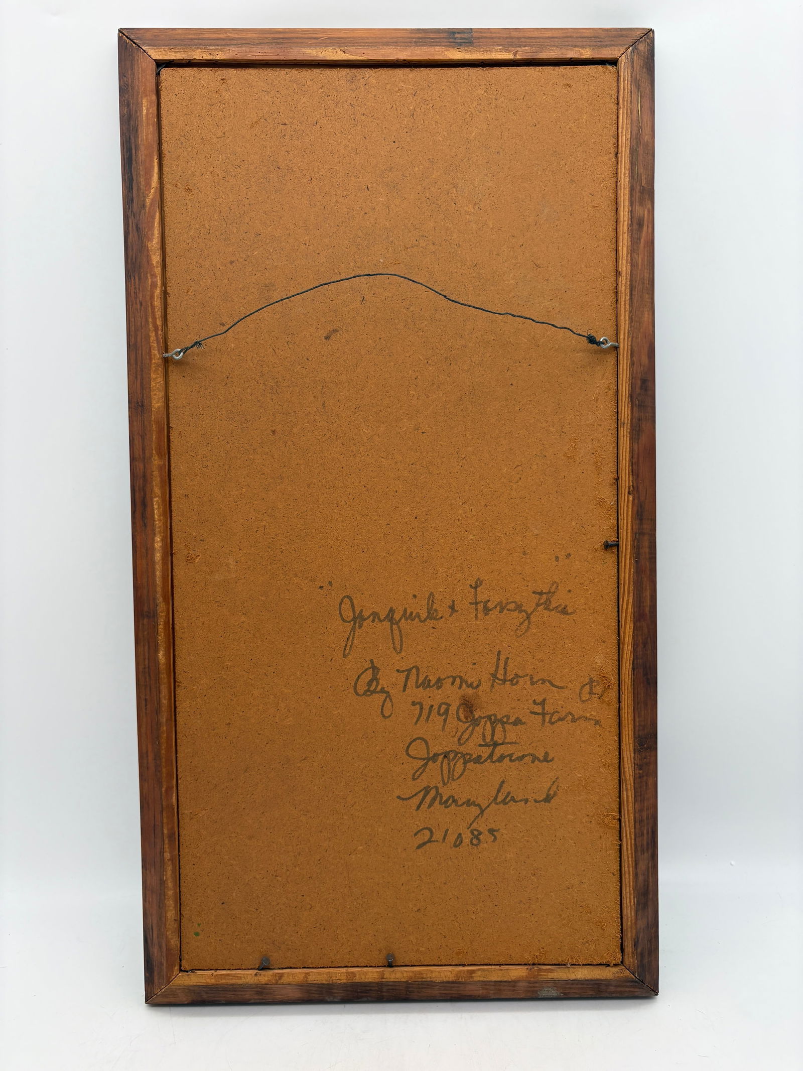 Original Artwork Jonquils & Forsithia Signed N. Hord 26.5" x 14.5" - 4