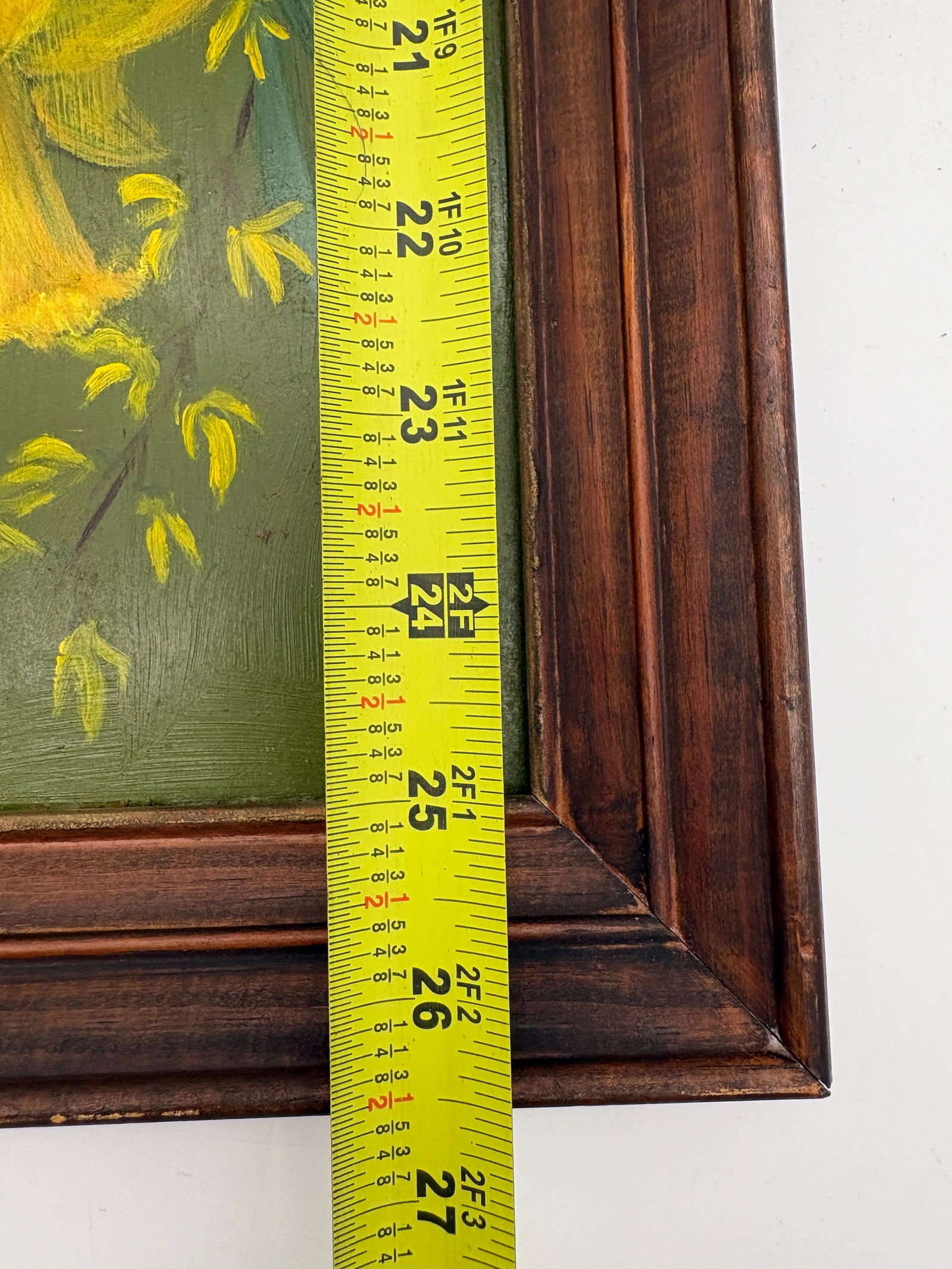 Original Artwork Jonquils & Forsithia Signed N. Hord 26.5" x 14.5" - 7