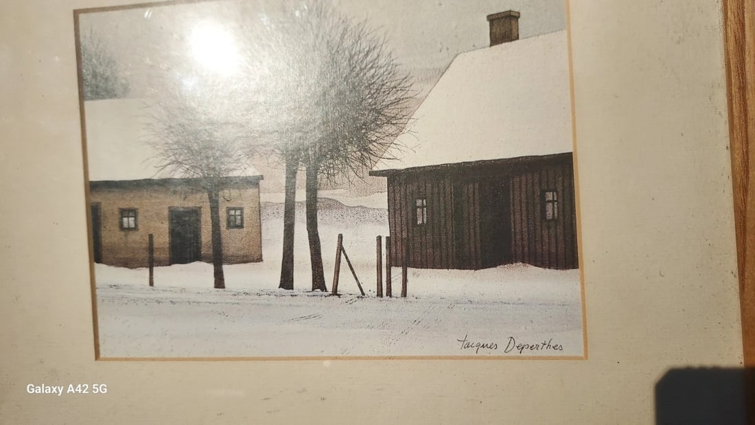 Painting Print Engraving Jacques Desperthe 8 x 10" lithograph signed - 2