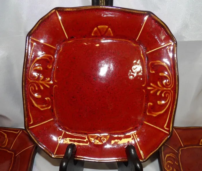 Reba Harmony Victorian Scroll 5 Red Goblets - 2