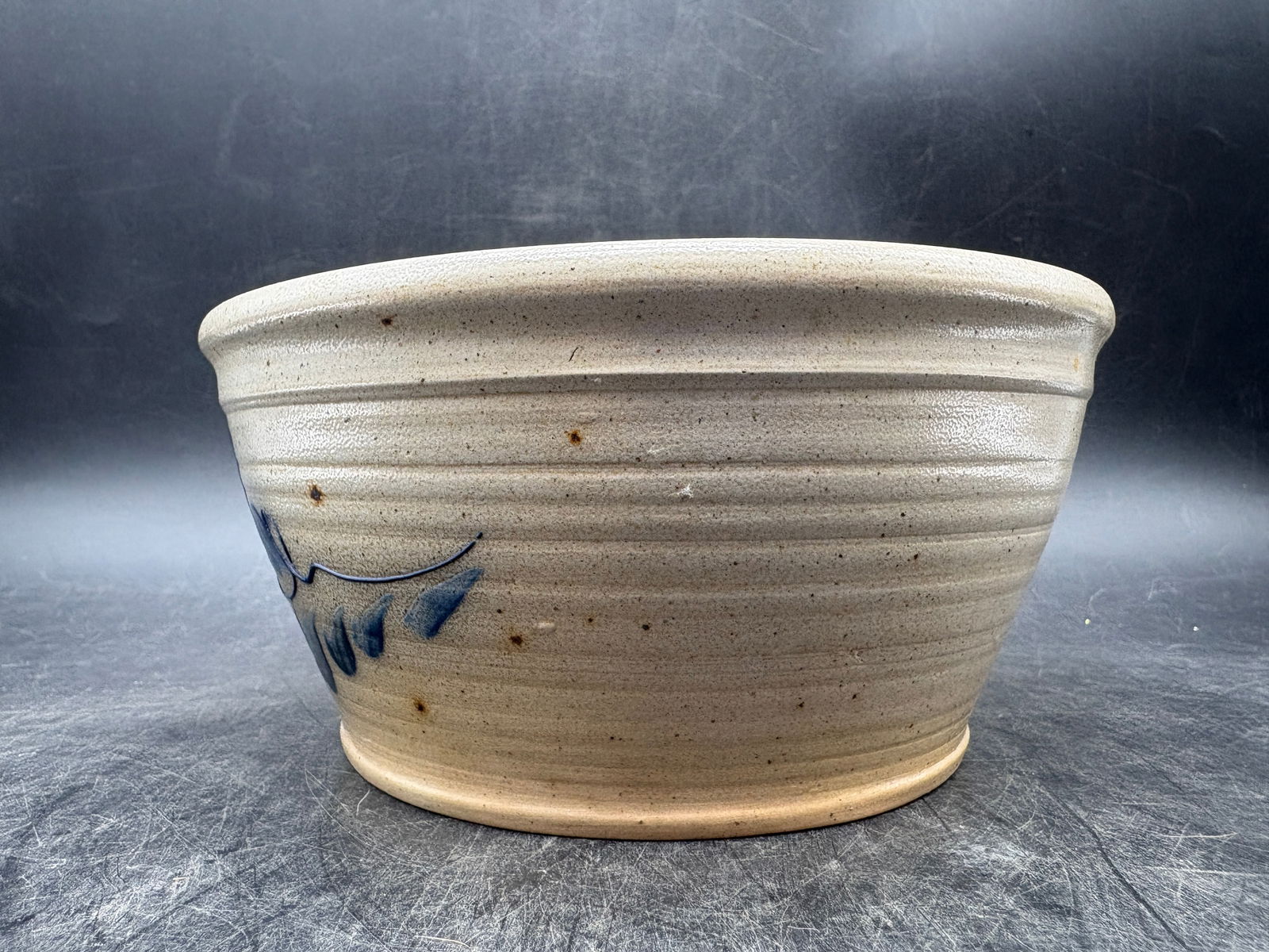 Eldrith Pottery Crock Cobalt Decoration 1994 - 3