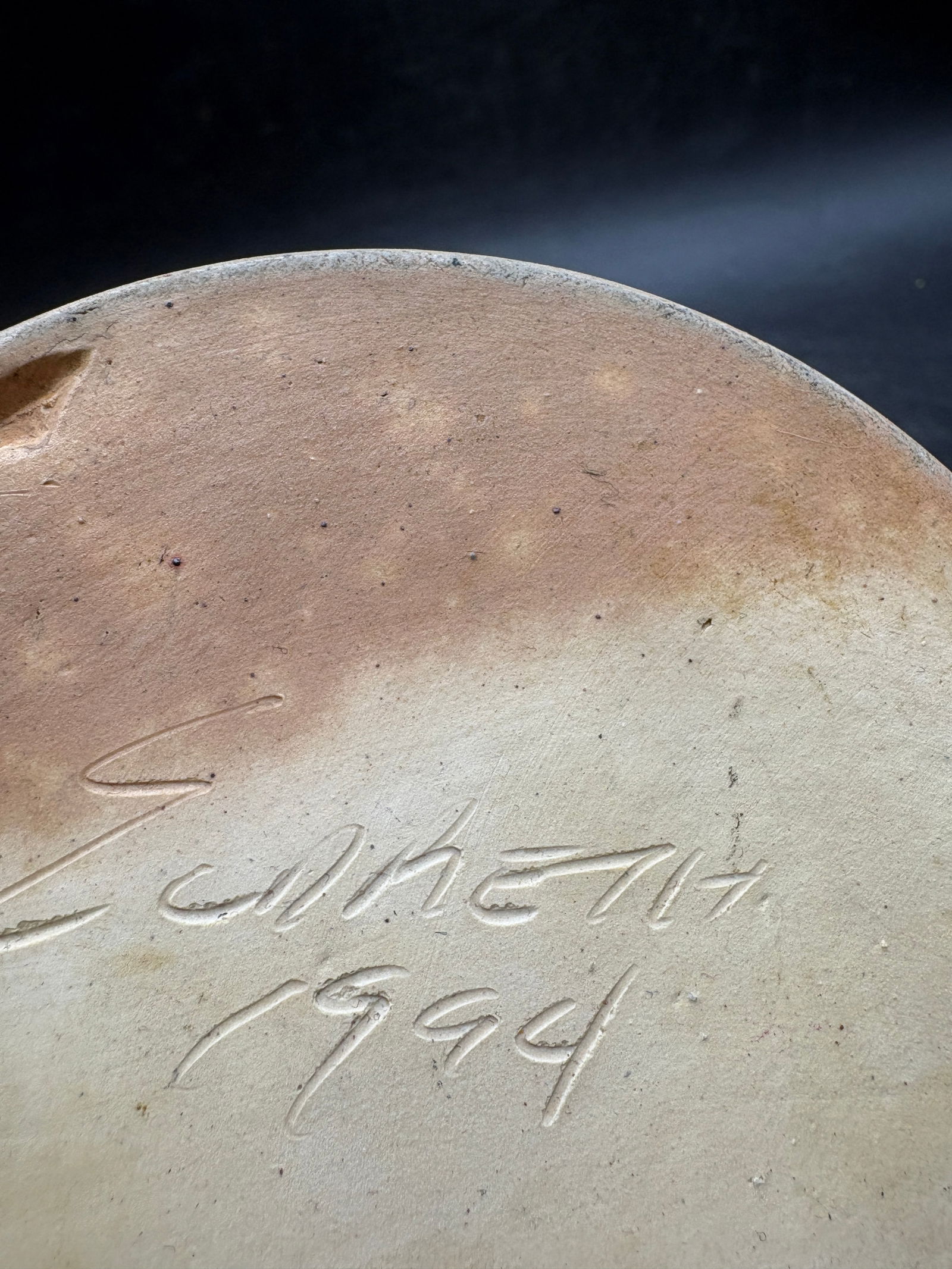 Eldrith Pottery Crock Cobalt Decoration 1994 - 7