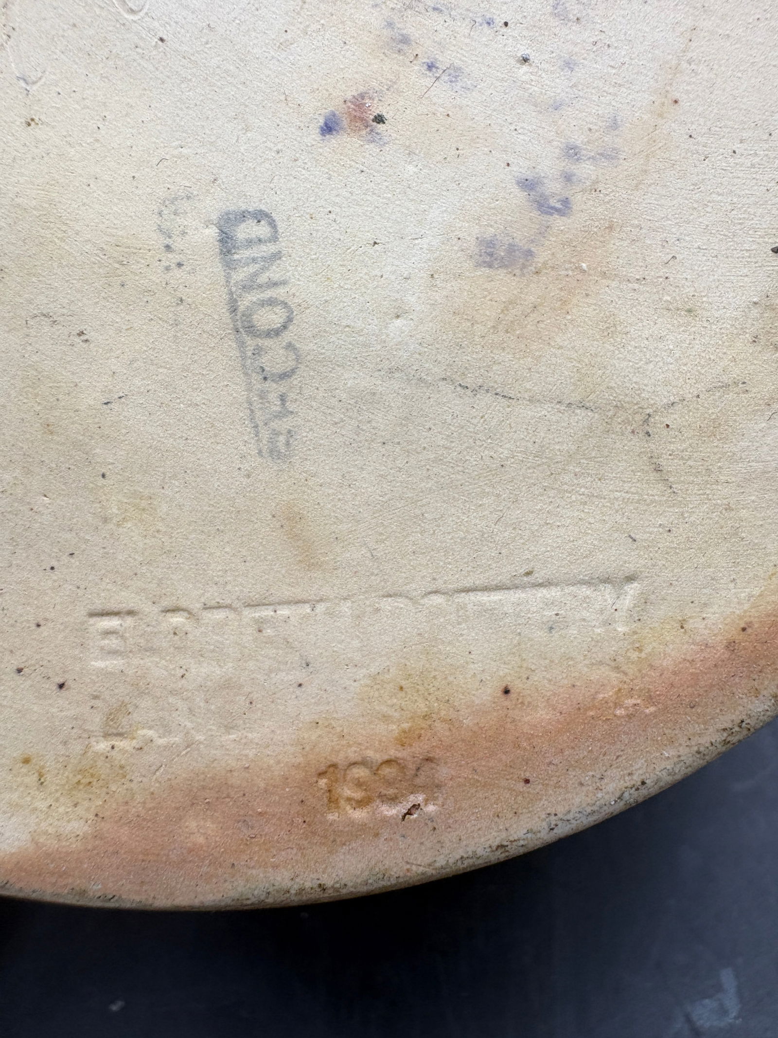 Eldrith Pottery Crock Cobalt Decoration 1994 - 8