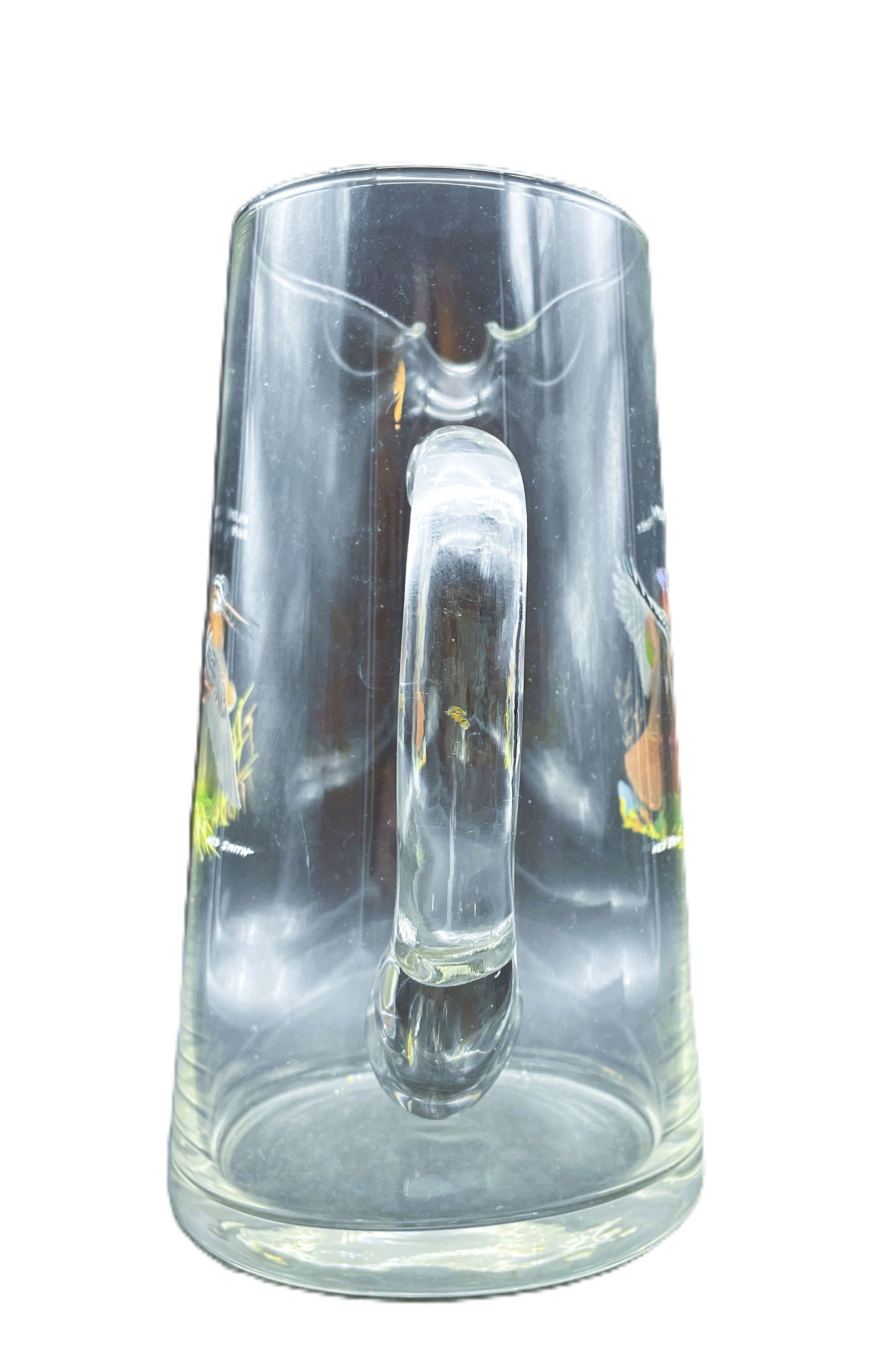 VINTAGE NED SMITH GAME BIRD COCKTAIL PITCHER Wild Turkey & Wilson's Snipe - 5