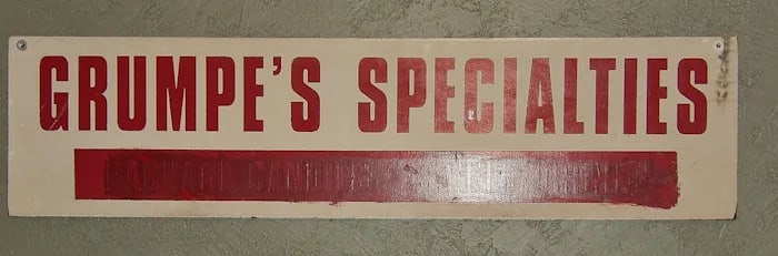 Vintage Wooden 2 Sided Store Sign - 2