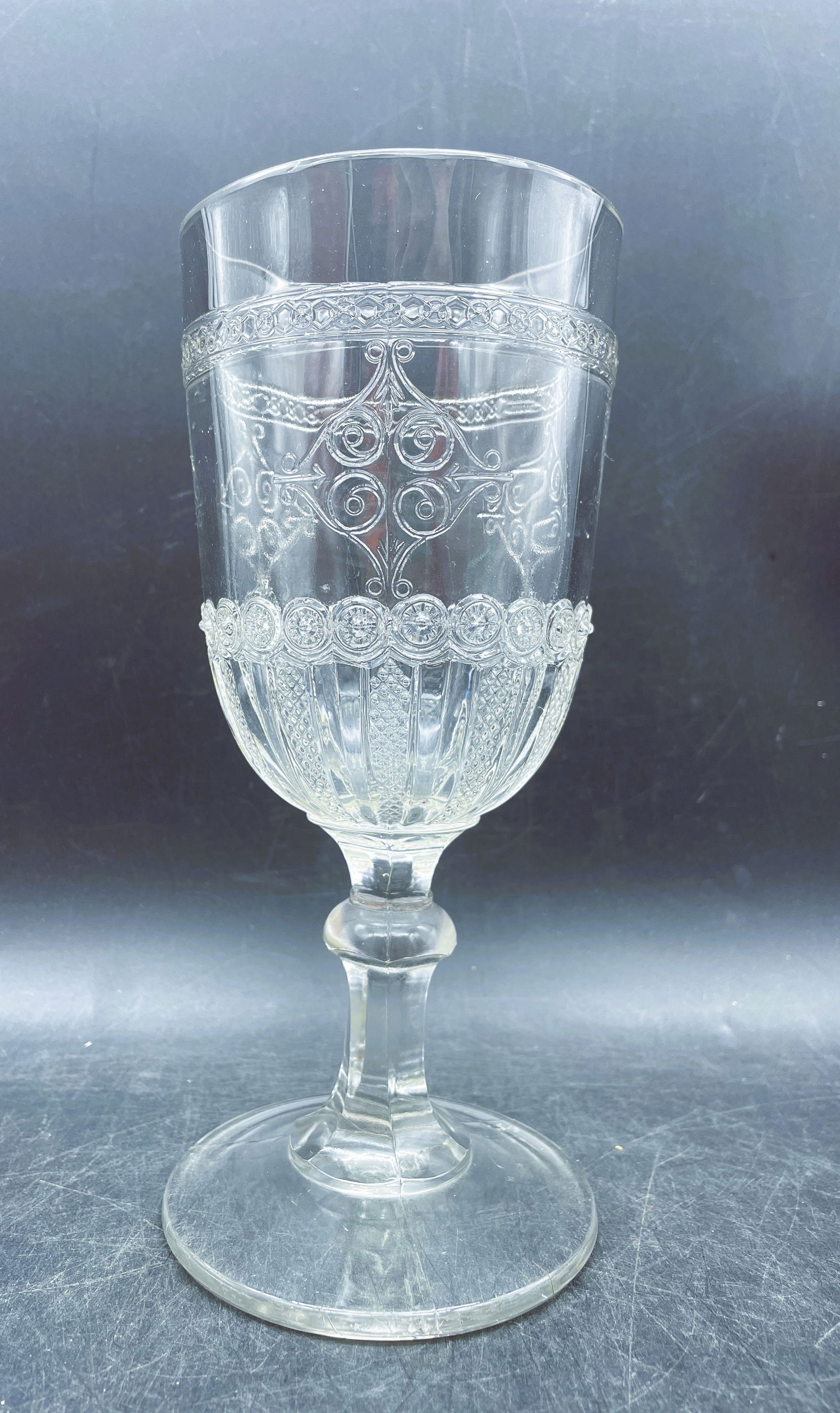 Antique NOVA SCOTIA GLASS CO TANDEM CELERY VASE C. 1890's - 2