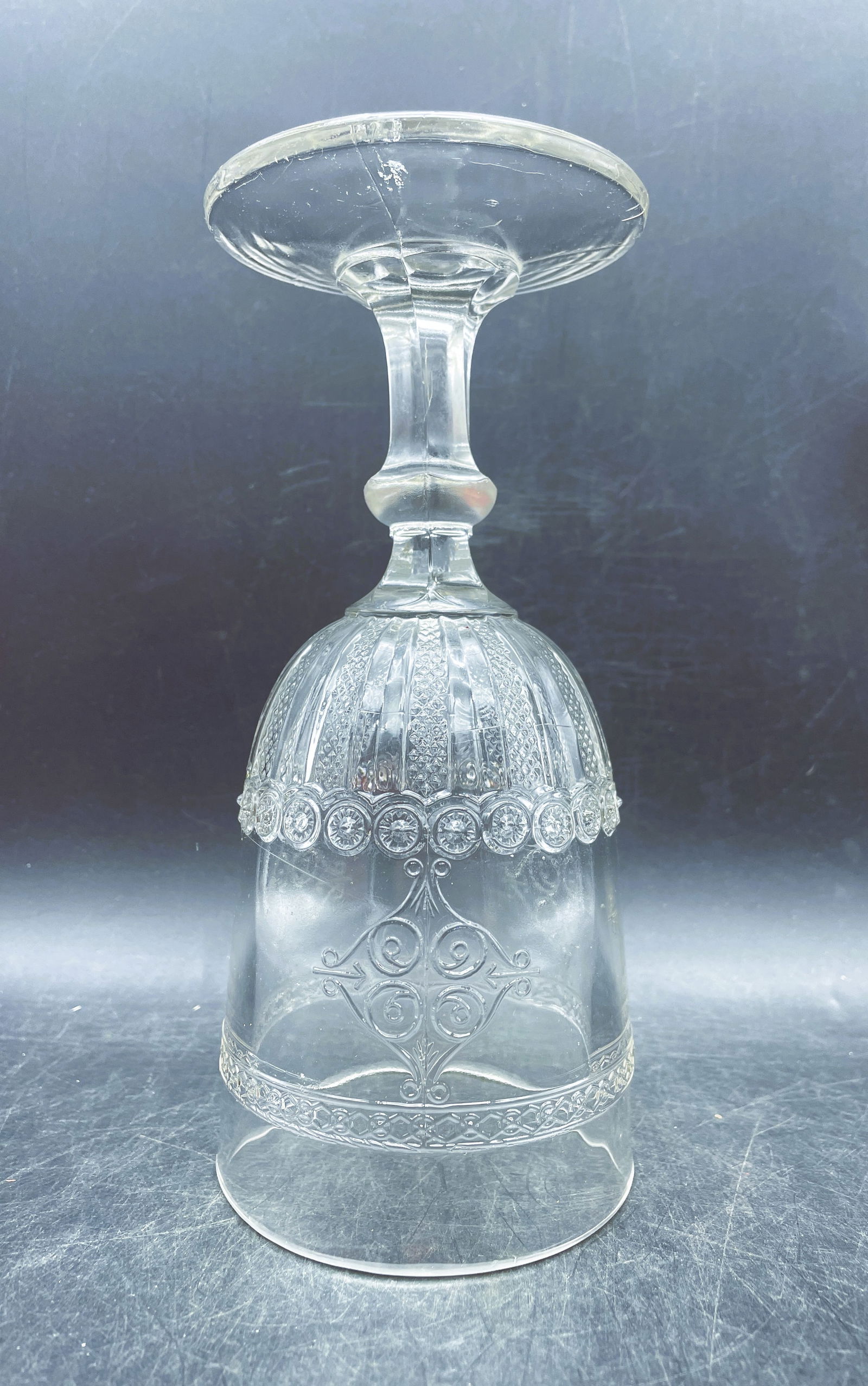 Antique NOVA SCOTIA GLASS CO TANDEM CELERY VASE C. 1890's - 4