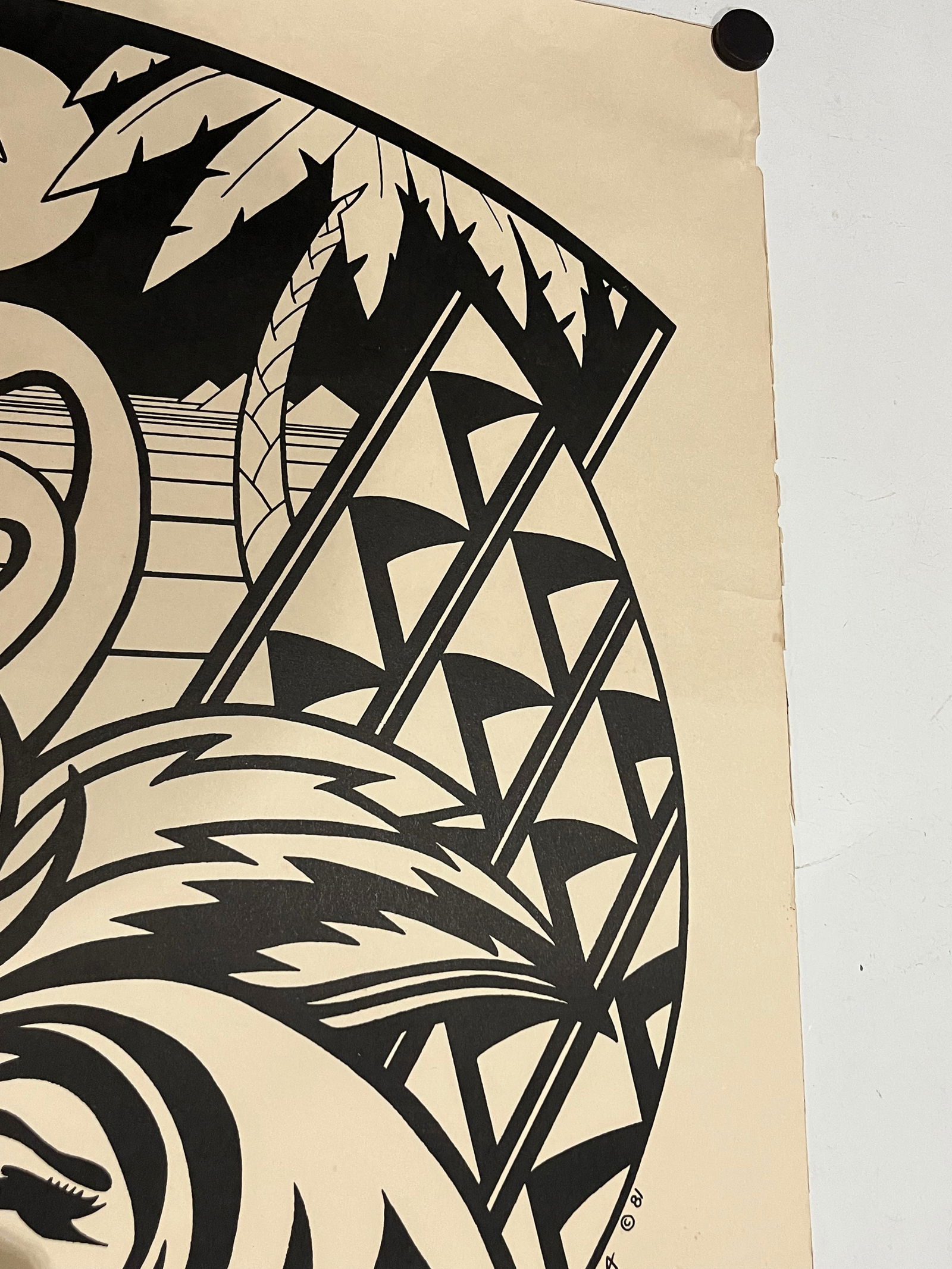 Hand Signed / Dated Rapoza Mardi Gras Poster 1981 - 5