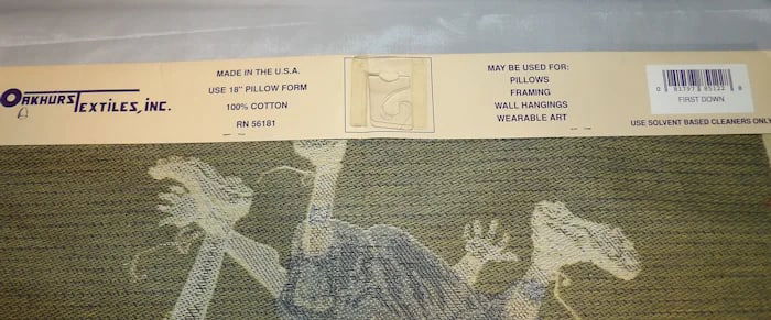 Norman Rockwell Tapestry Panel Oakhurst Textiles (Fishing) - 5