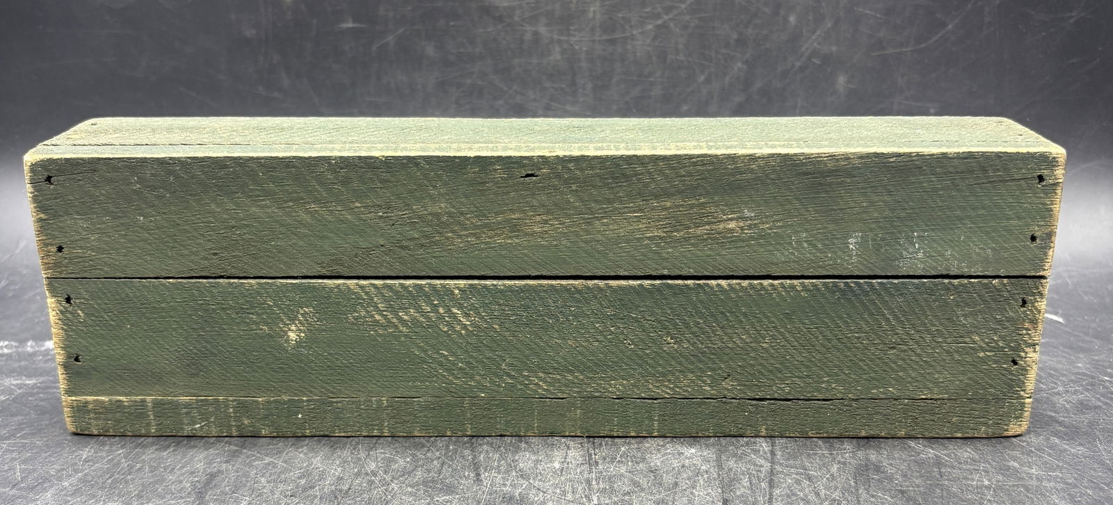 Green Wooden Candle Box Handmade - 6