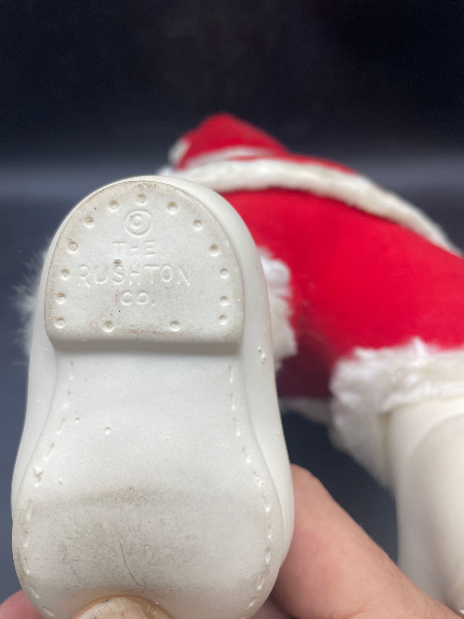 1950's Rushton Co. Plush Rubber Faced Santa Claus - 7