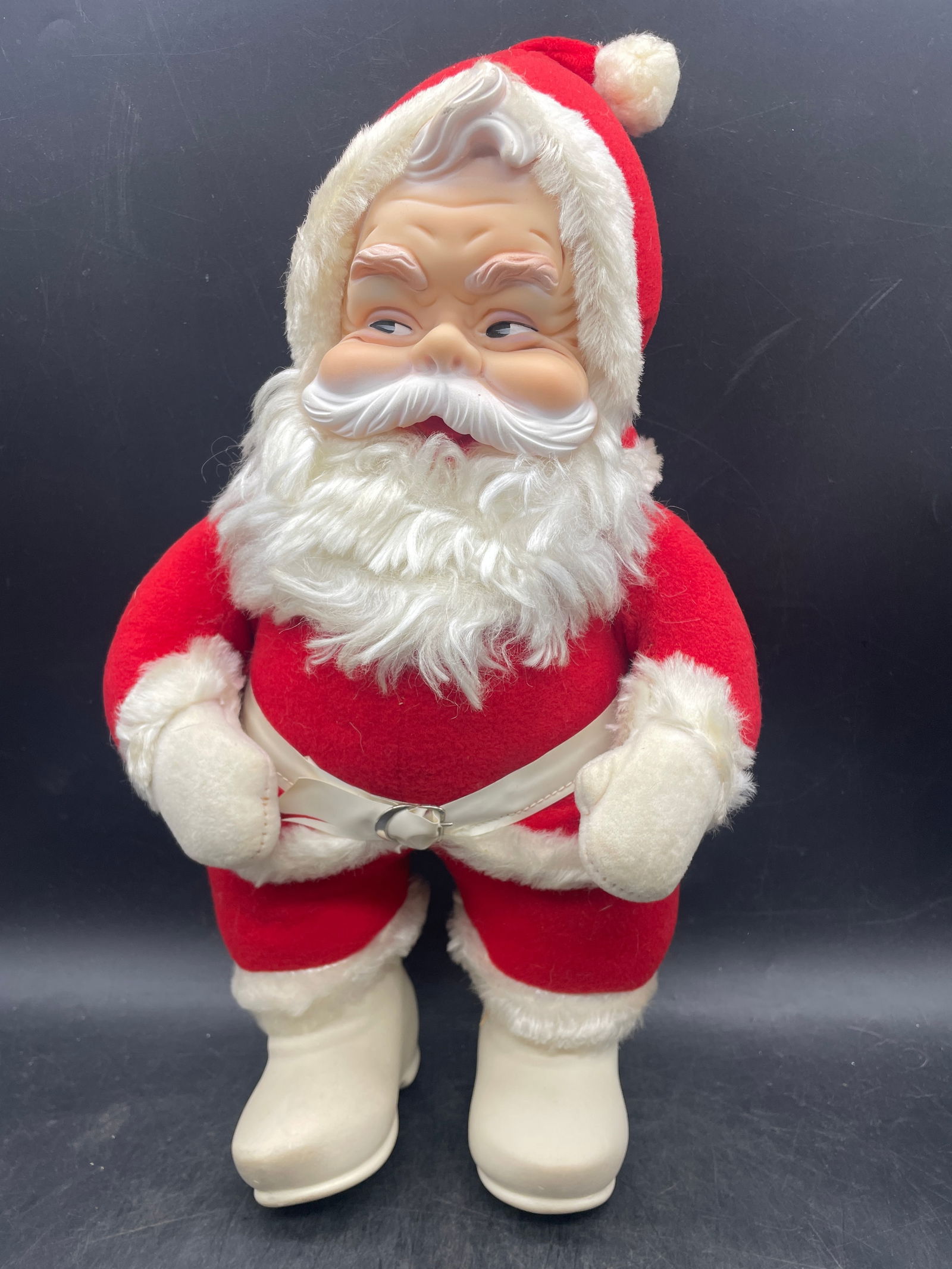 1950's Rushton Co. Plush Rubber Faced Santa Claus (1 of 7)