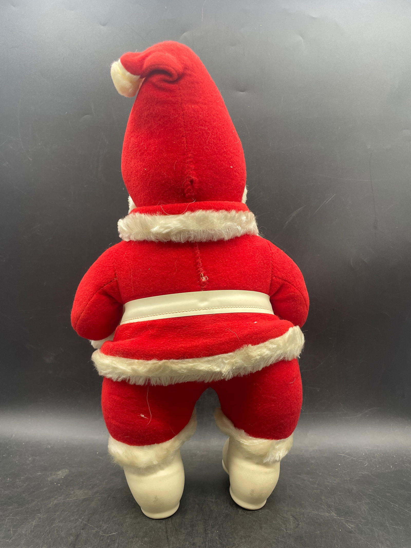 1950's Rushton Co. Plush Rubber Faced Santa Claus - 3