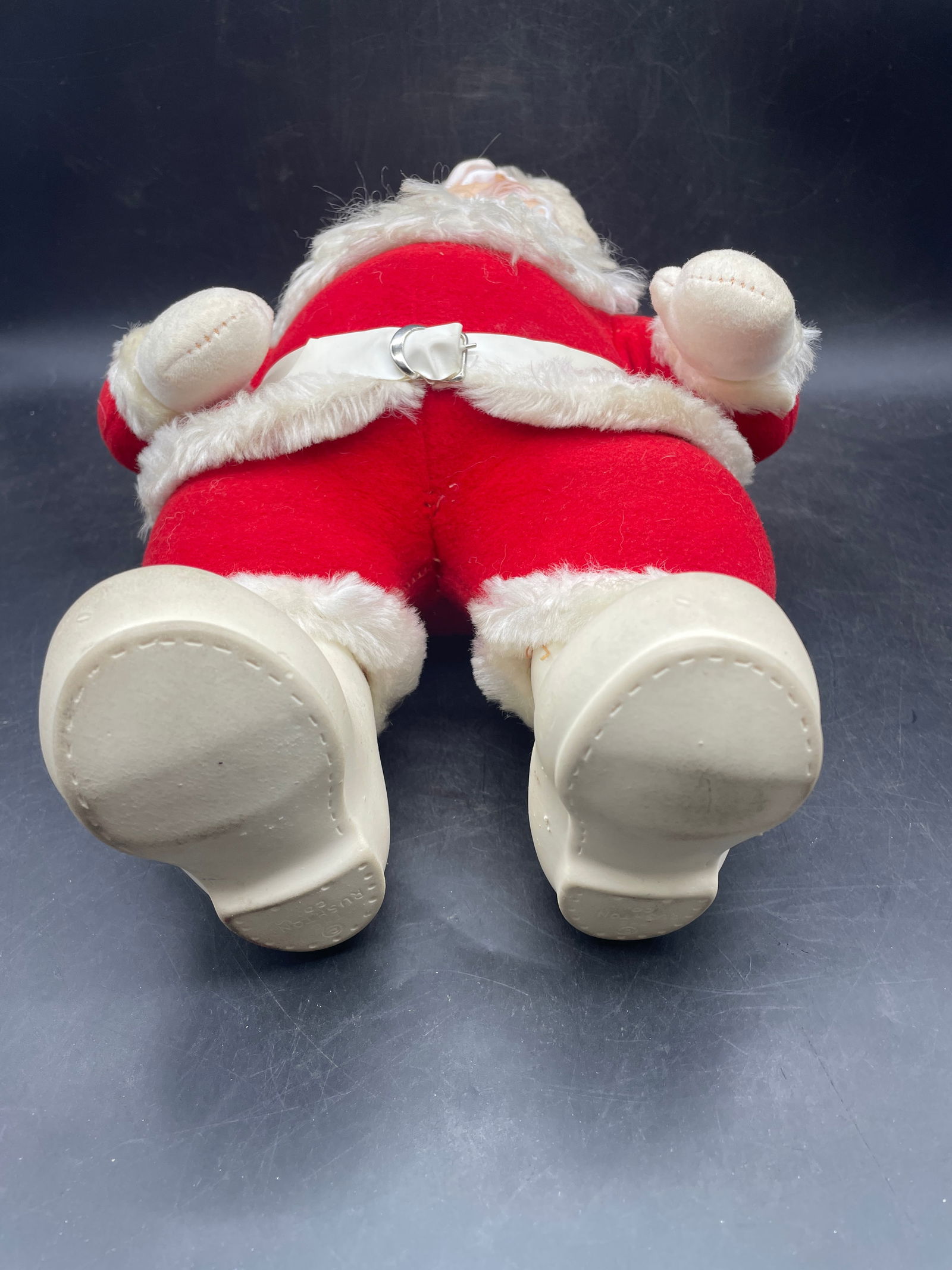 1950's Rushton Co. Plush Rubber Faced Santa Claus - 6