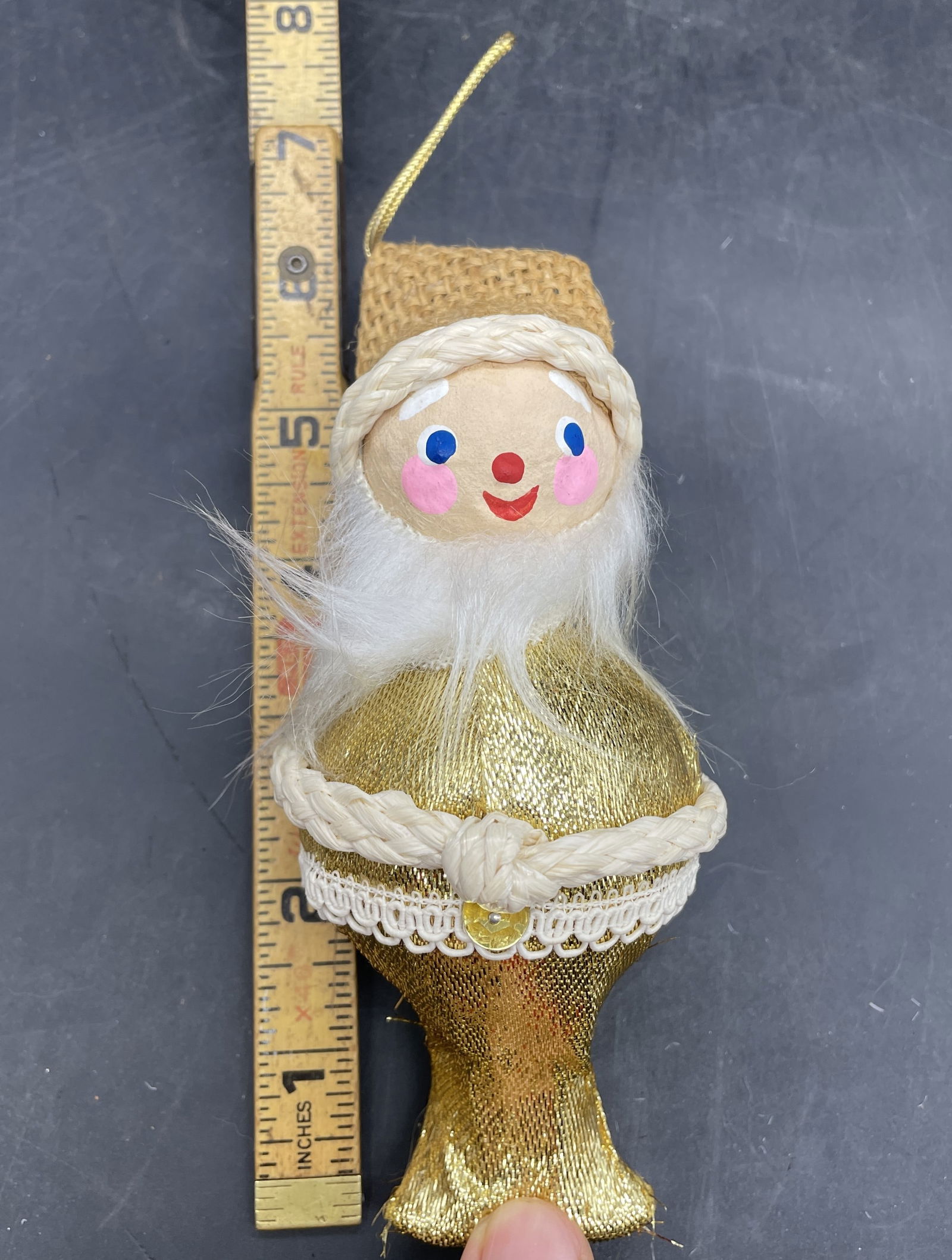 1969 Mr. Christmas Gold Santa Christmas Ornament - 7