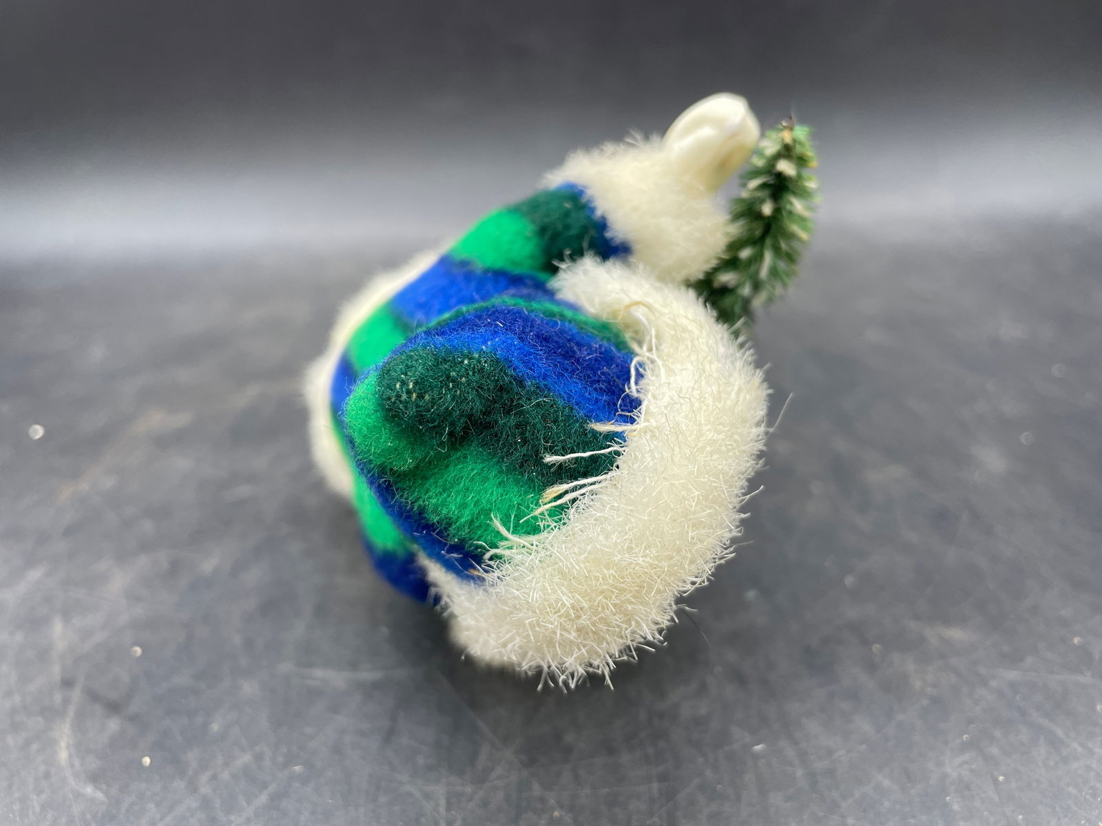 Vintage Belsnickle Molded Plastic with Fur Beard - 5