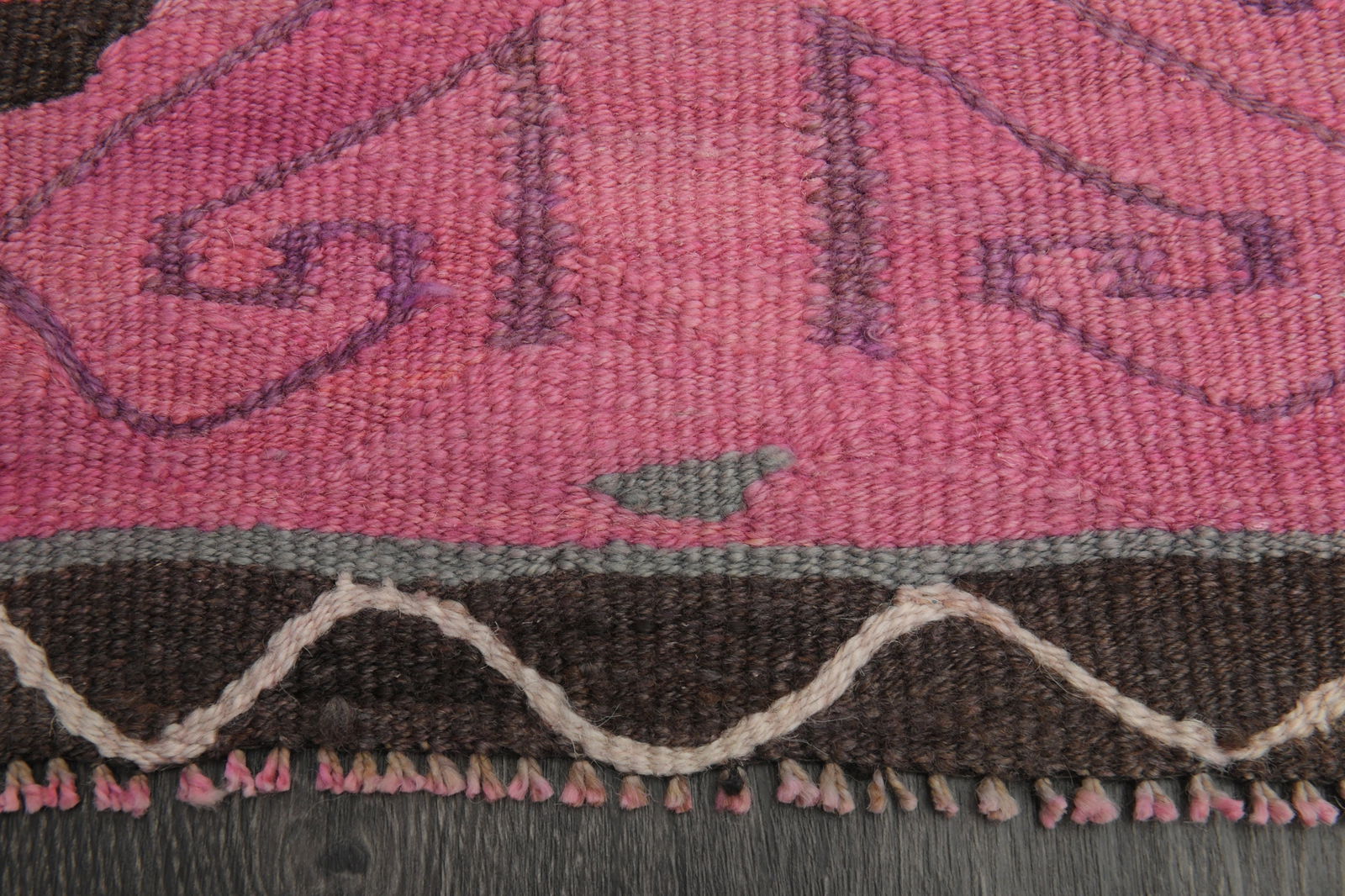 3.2x9.9 ft, TURKISH KILIM Runner - 11