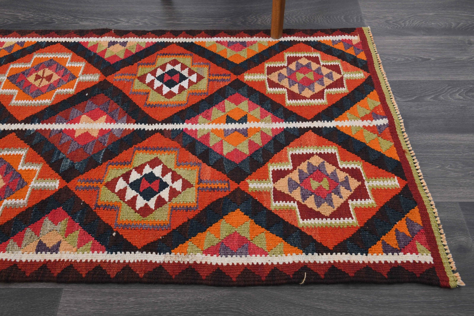 2.7x10.3 ft, TURKISH KILIM Runner - 13