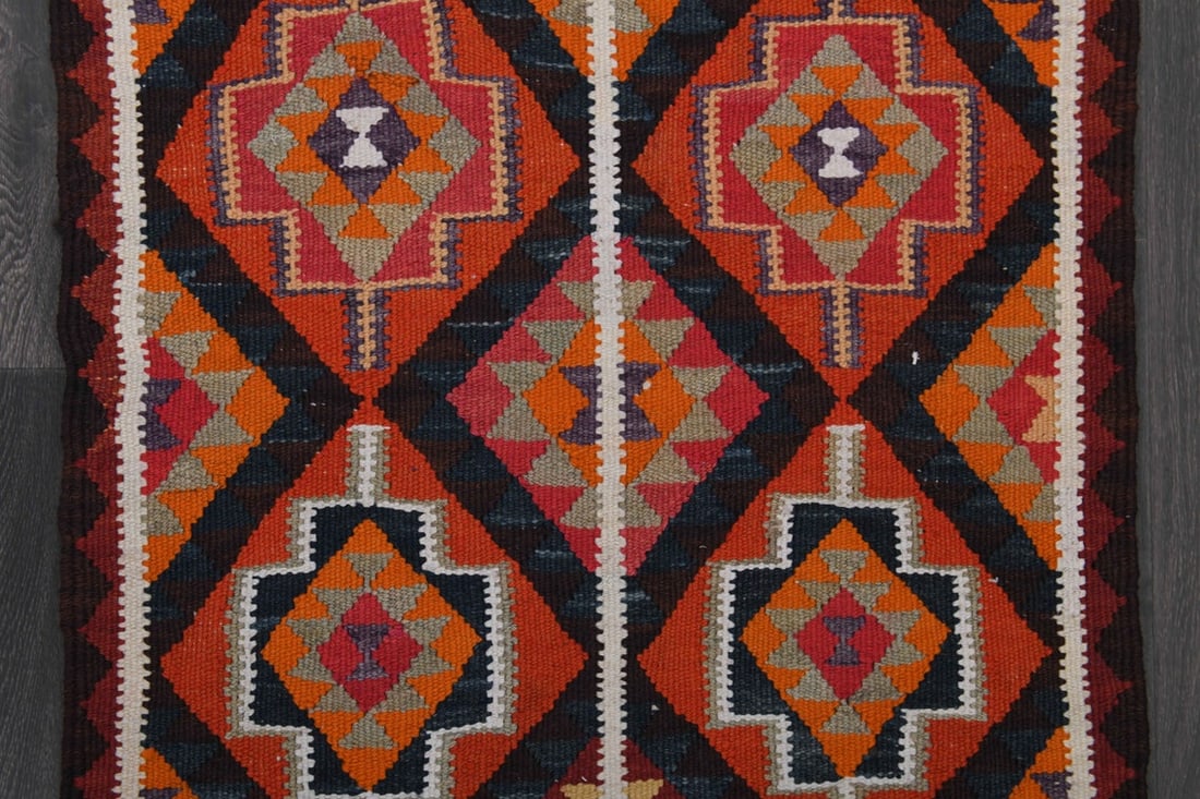 2.7x10.3 ft, TURKISH KILIM Runner - 7