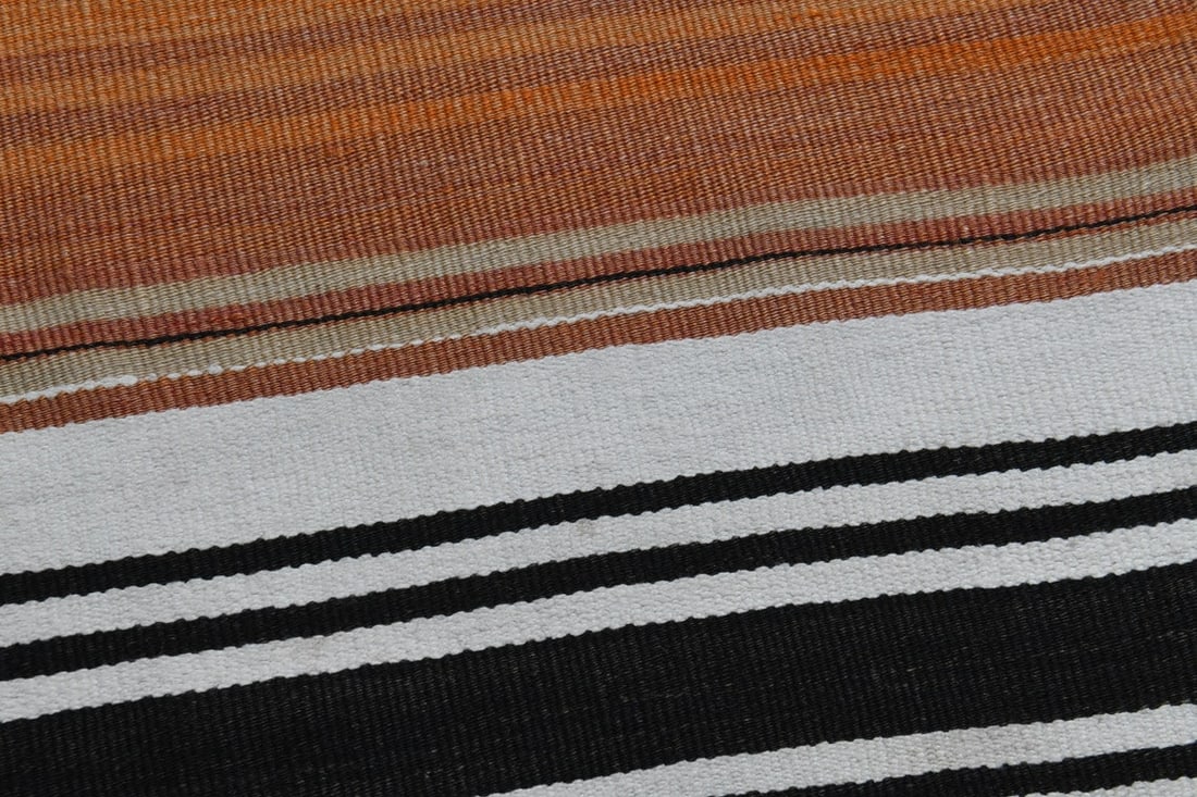 1'8x15'5 ft, ORANGE STRIPED RUNNER - 9