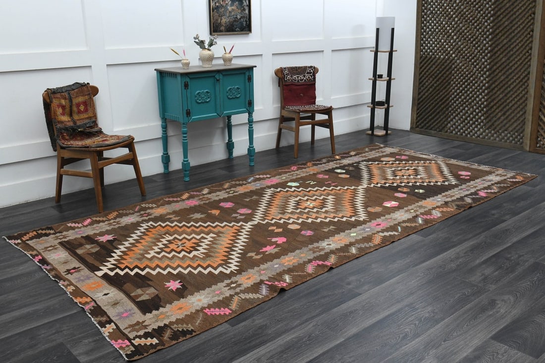 6x12 ft, Geometric Wide Runner - 9