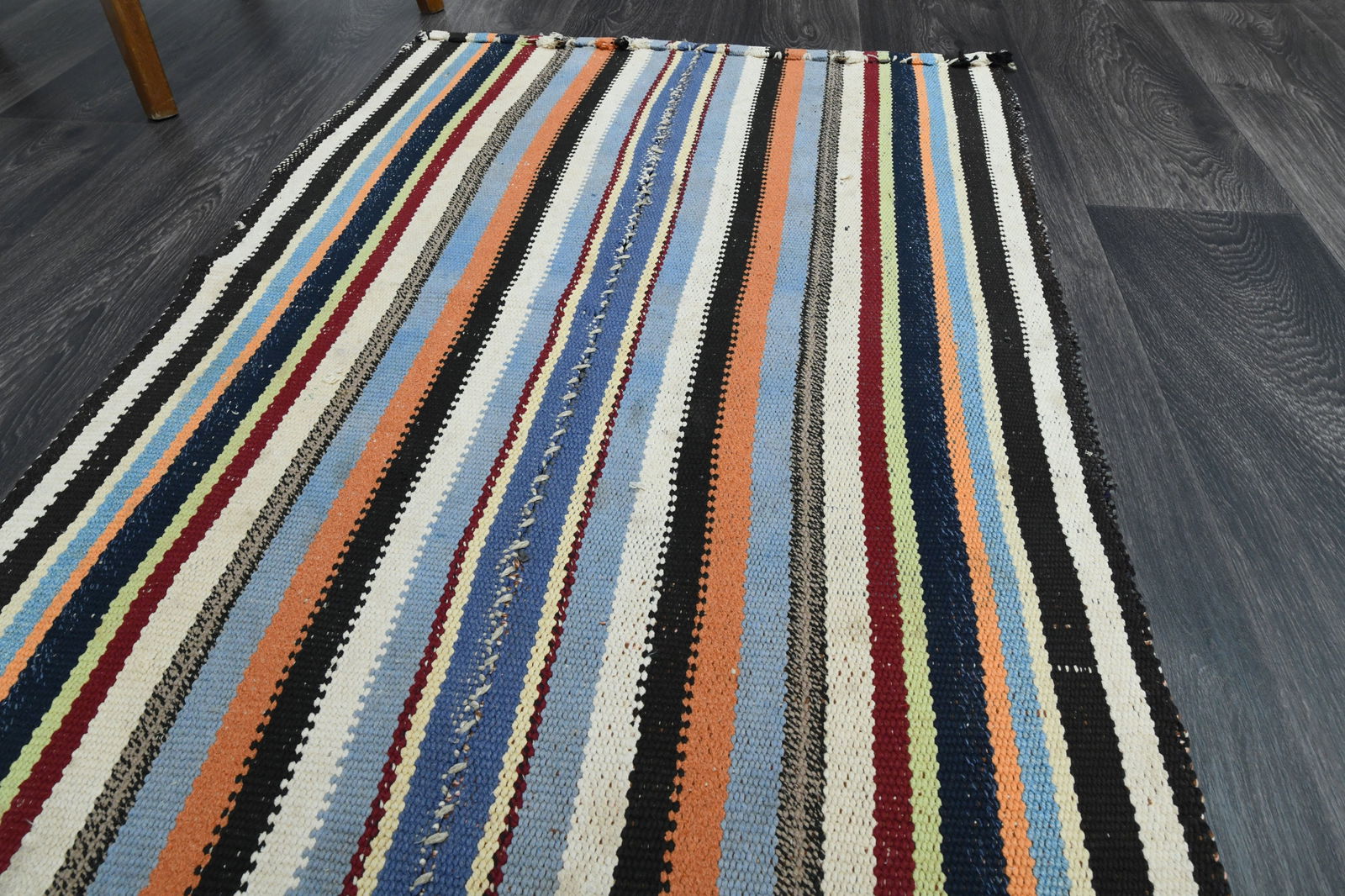2.6x7.6 ft, TURKISH KILIM Runner - 13