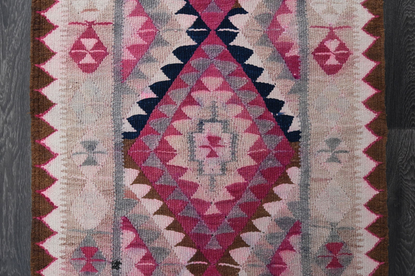 3x8.3 ft, TURKISH KILIM Runner - 14
