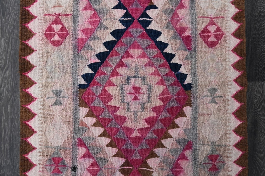 3x8.3 ft, TURKISH KILIM Runner - 6