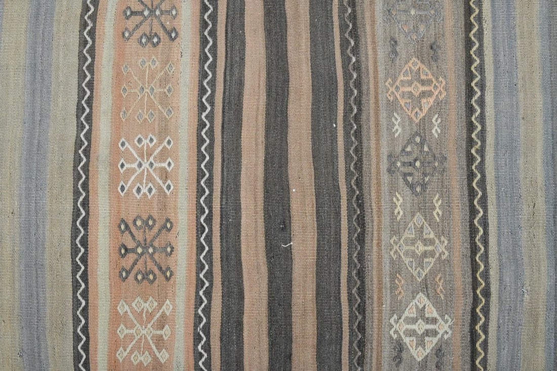 2.4x10.1 ft, STRIPED TURKISH RUNNER - 9