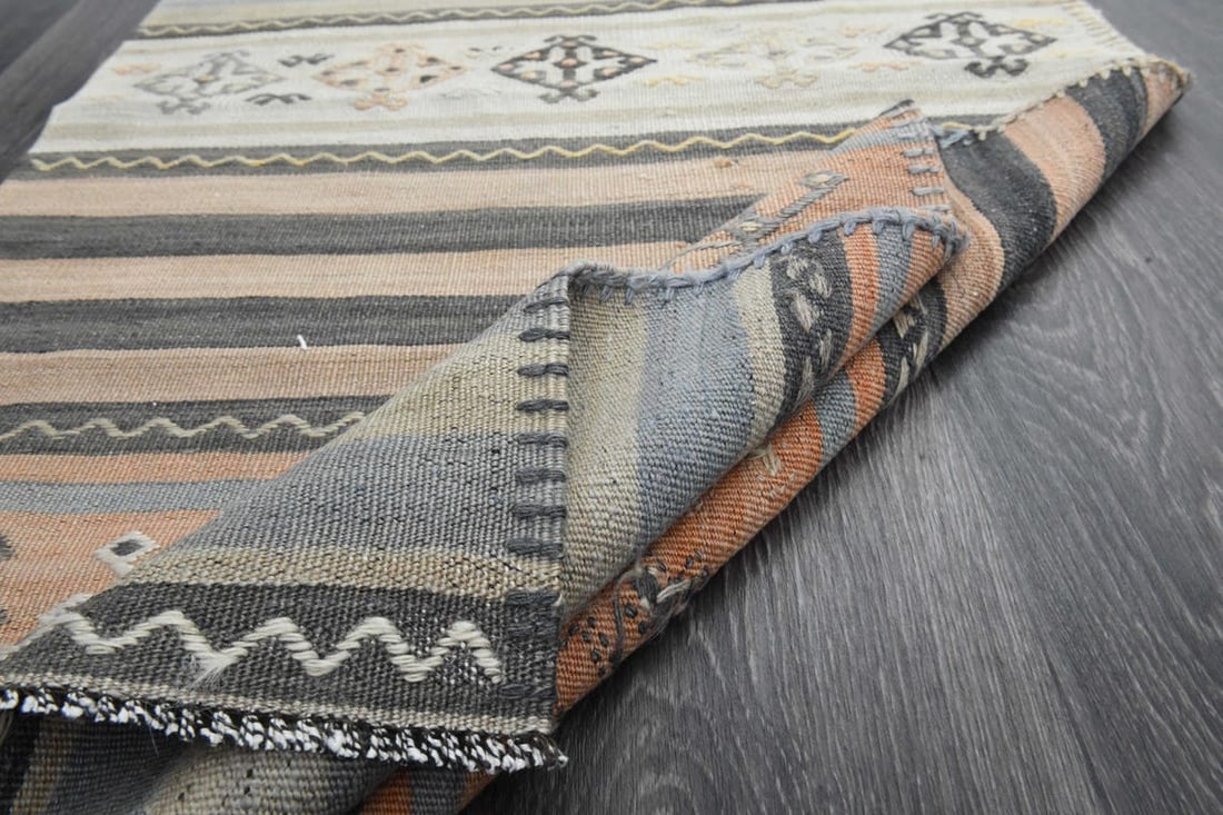 2.4x10.1 ft, STRIPED TURKISH RUNNER - 2