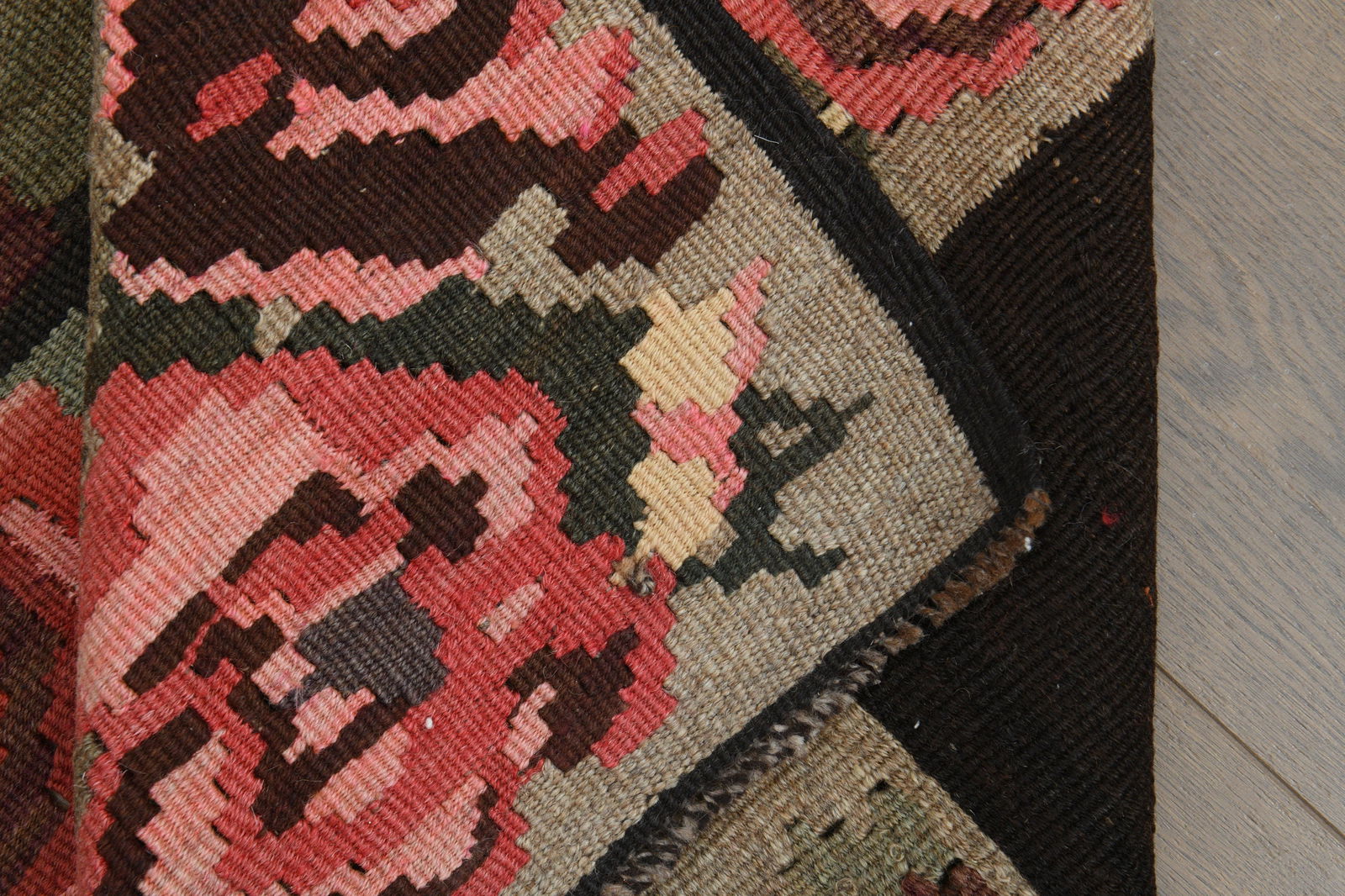 6'6x11'8 ft, PINK ROSES MOTIFS - 13