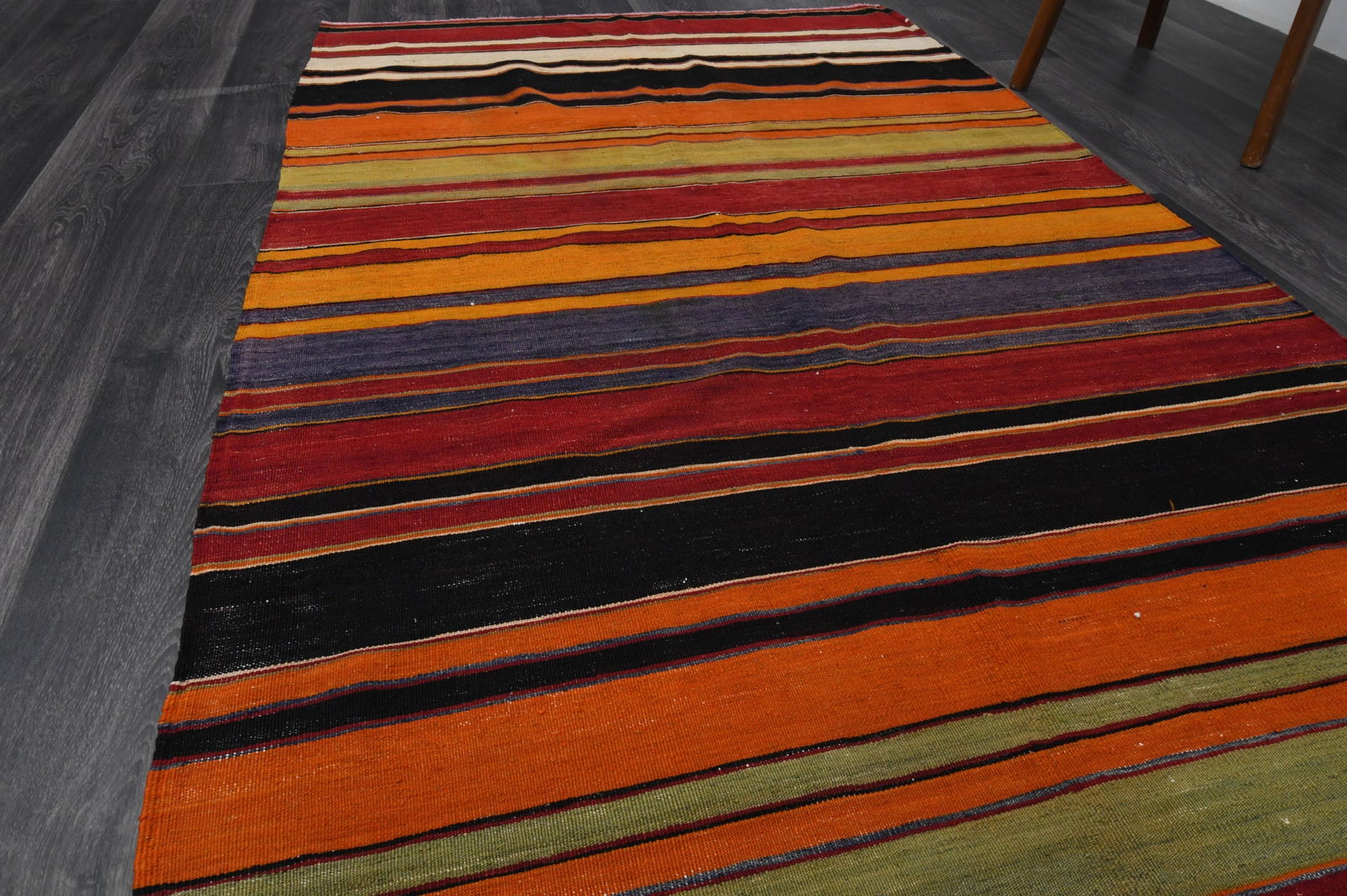4x11.9 ft, TURKISH KILIM Runner - 13