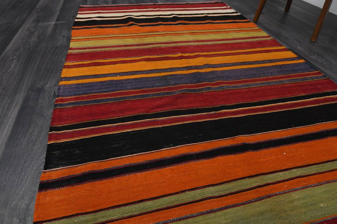 4x11.9 ft, TURKISH KILIM Runner - 5