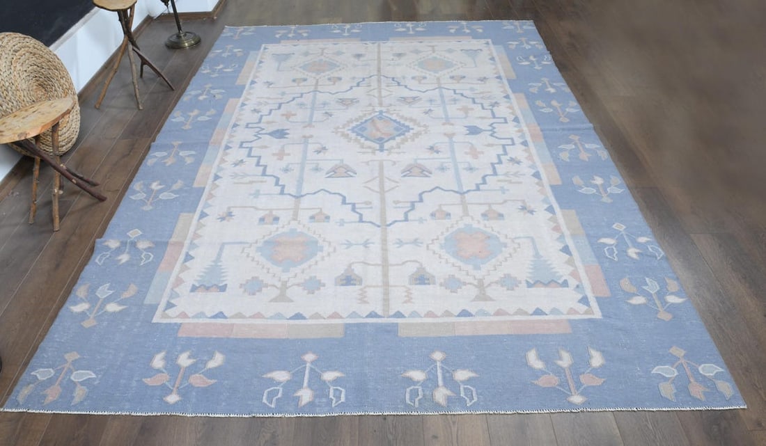 8x11 ft, FLATWEAVE KILIM RUG - 2